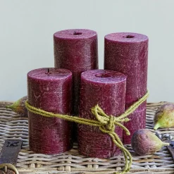 Kerzen|Kerzenhalter^LOBERON Kerze 4er Set Berekua lila