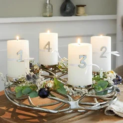 Kerzen|Kerzenhalter^LOBERON Kerze 4er Set Braga creme