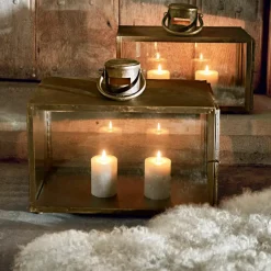 Kerzen|Kerzenhalter^LOBERON Kerze 4er Set Braga taupe