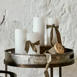 Kerzen|Kerzenhalter^LOBERON Kerze 4er Set Homel creme