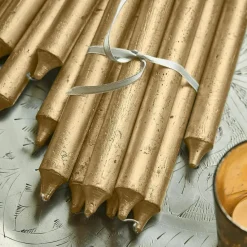 Kerzen|Kerzenhalter^LOBERON Kerze 20er Set Lysarion gold