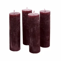 Kerzen|Kerzenhalter^LOBERON Kerze 4er Set Muriel bordeaux