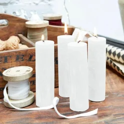 Kerzen|Kerzenhalter^LOBERON Kerze 4er Set Muriel creme