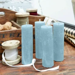 Kerzen|Kerzenhalter^LOBERON Kerze 4er Set Muriel blau