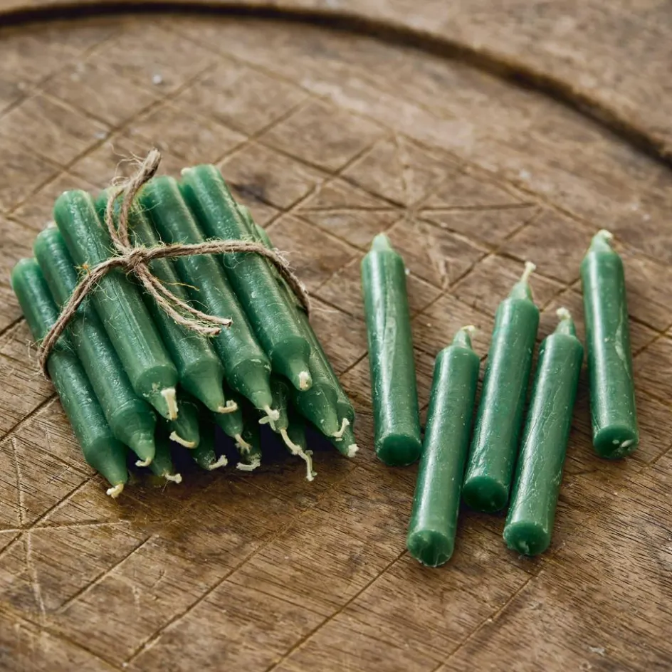 Kerzen|Kerzenhalter^LOBERON Kerze 20er Set Noufa grün