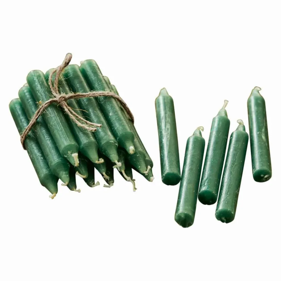 Kerzen|Kerzenhalter^LOBERON Kerze 20er Set Noufa grün