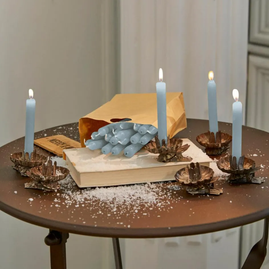 Kerzen|Kerzenhalter^LOBERON Kerze 20er Set Noufa graublau