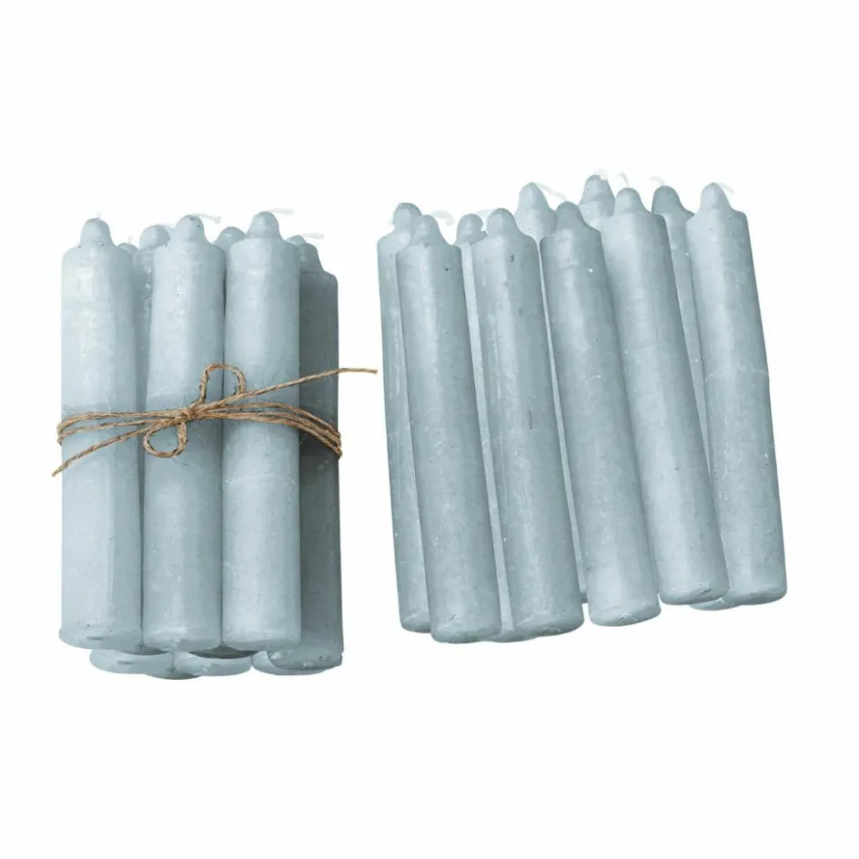 Kerzen|Kerzenhalter^LOBERON Kerze 20er Set Noufa graublau