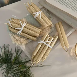 Kerzen|Kerzenhalter^LOBERON Kerze 20er Set Noufa gold