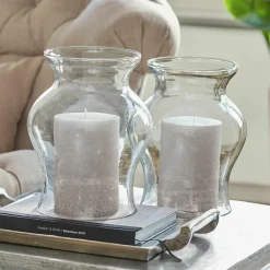 Kerzen|Kerzenhalter^LOBERON Kerze 2er Set Oviedo taupe