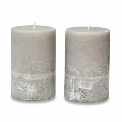 Kerzen|Kerzenhalter^LOBERON Kerze 2er Set Oviedo taupe