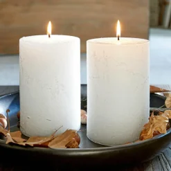 Kerzen|Kerzenhalter^LOBERON Kerze 2er Set Oviedo creme