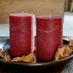 Kerzen|Kerzenhalter^LOBERON Kerze 2er Set Oviedo rot