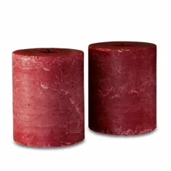 Kerzen|Kerzenhalter^LOBERON Kerze 2er Set Oviedo rot