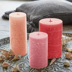 Kerzen|Kerzenhalter^LOBERON Kerze 3er Set Pretin rosa