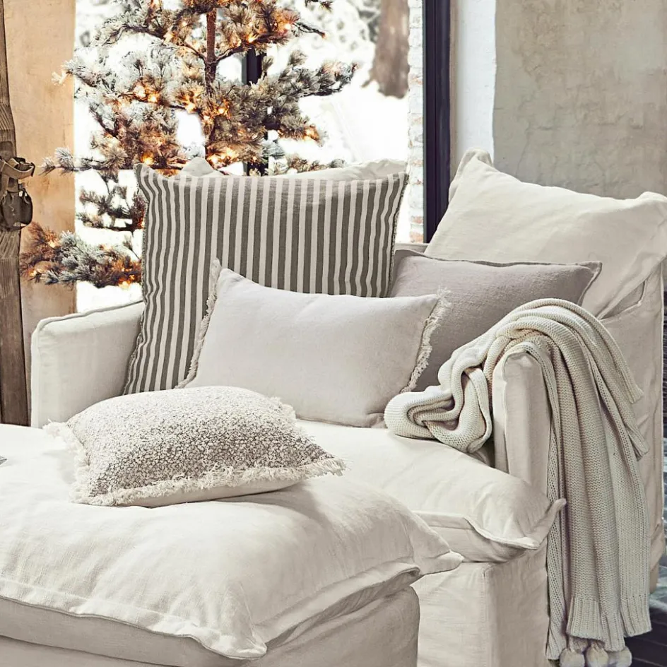 LOBERON Kissen|Kissen & Kissenhüllen-Kissen 4er Set Valenciennes