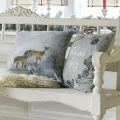 LOBERON Kissenhüllen|Kissen & Kissenhüllen-Kissenhülle 2er Set Christmas is coming