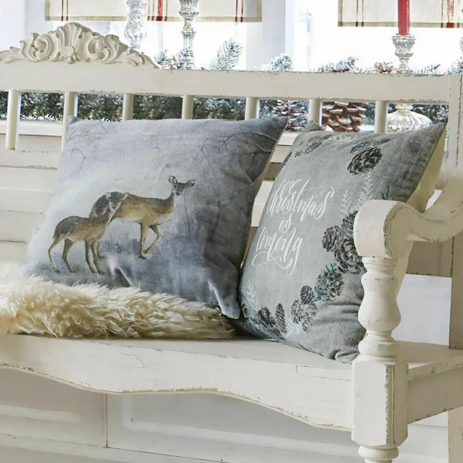 LOBERON Kissenhüllen|Kissen & Kissenhüllen-Kissenhülle 2er Set Christmas is coming