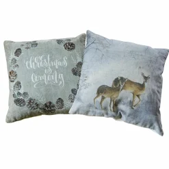 LOBERON Kissenhüllen|Kissen & Kissenhüllen-Kissenhülle 2er Set Christmas is coming