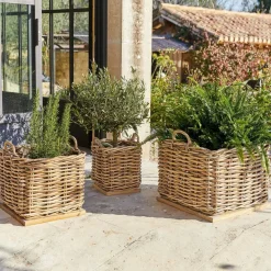 Gartenhelfer^LOBERON Korb 3er Set Chalet