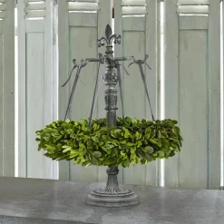 Adventskranz^LOBERON Kranzständer Antwan antikgrau