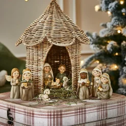 LOBERON Accessoires-Krippenfiguren 11er Set Kittalee