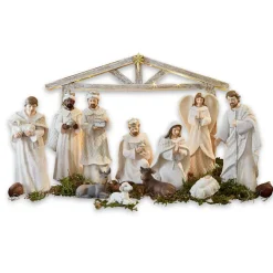 Weihnachtskrippen|Weihnachtsfiguren^LOBERON Krippenfiguren 12er Set Santo