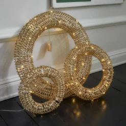 Lichtobjekte|Beleuchtete Weihnachtsdeko^LOBERON LED-Kranz 3er Set Antorino