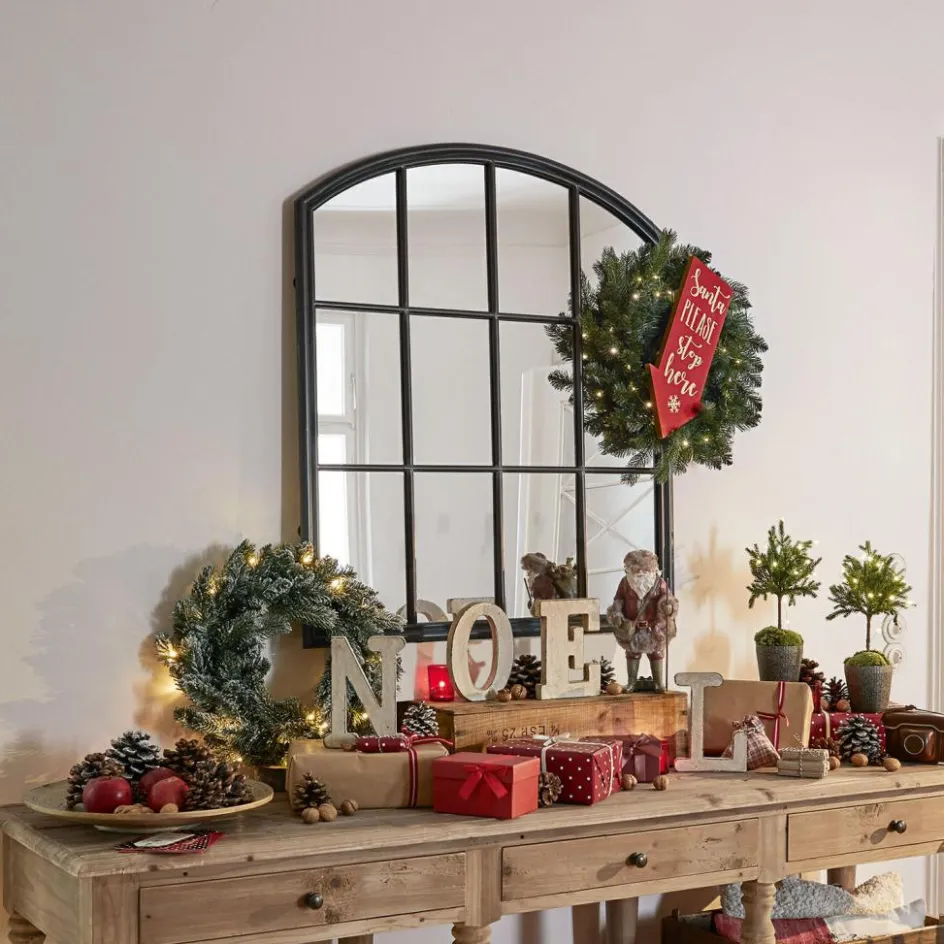 Kränze|Adventskranz^LOBERON LED-Kranz Regin grün/weiß