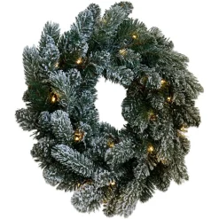 Kränze|Adventskranz^LOBERON LED-Kranz Regin grün/weiß