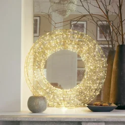 Lichtobjekte|Beleuchtete Weihnachtsdeko^LOBERON LED-Kranz Veralisse