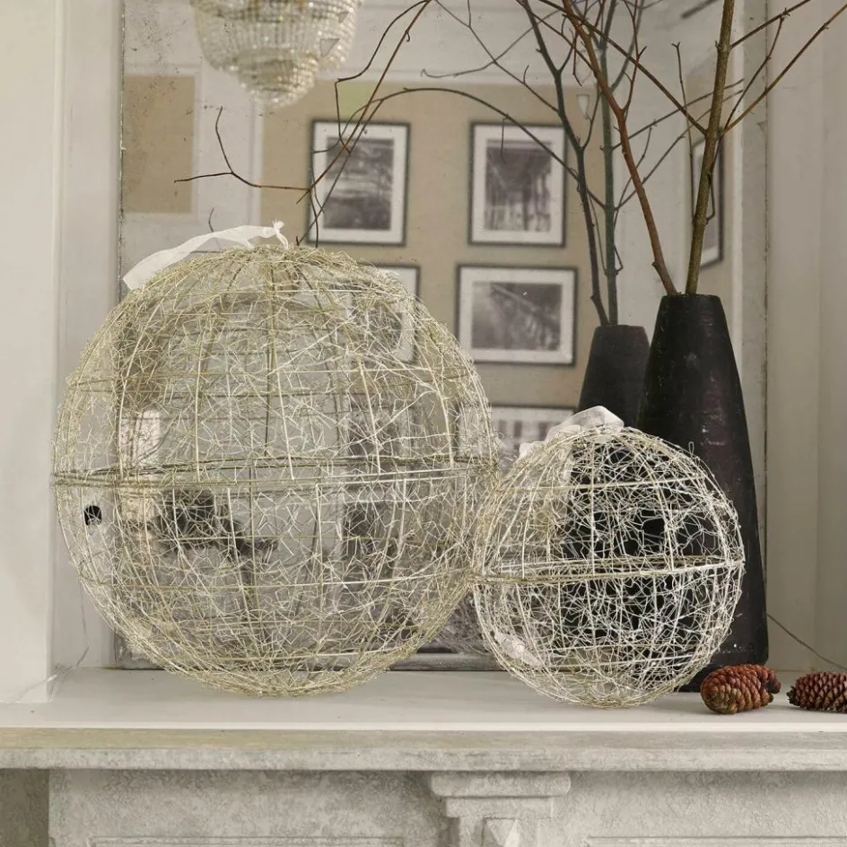 Lichtobjekte|Beleuchtete Weihnachtsdeko^LOBERON LED-Kugel 2er Set Ambertin