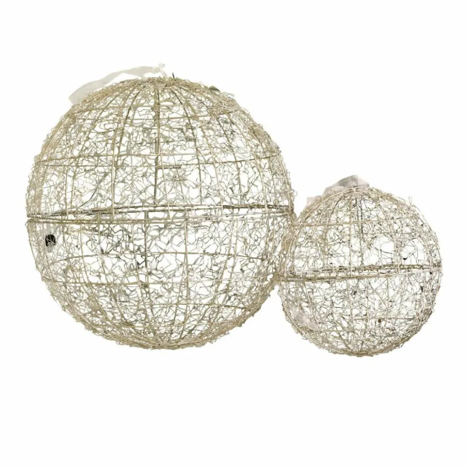 Lichtobjekte|Beleuchtete Weihnachtsdeko^LOBERON LED-Kugel 2er Set Ambertin