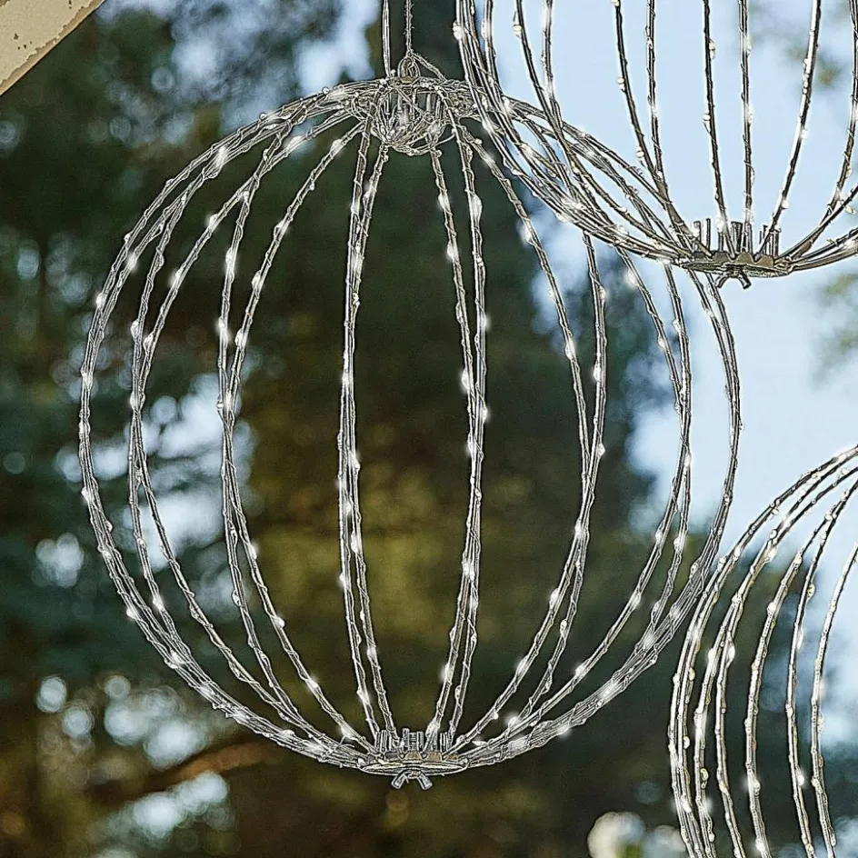 Gartendekoration|Lichtobjekte^LOBERON LED-Kugel 3er Set Brilliante silber