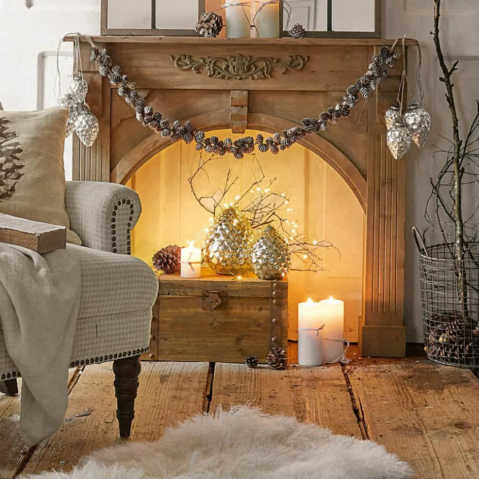 Lichtobjekte|Beleuchtete Weihnachtsdeko^LOBERON LED-Zapfen 2er Set Ibaque