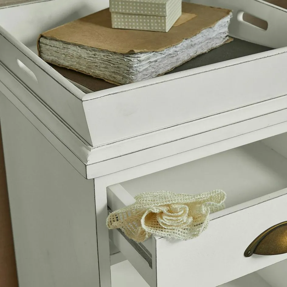 Nachttische|Nachttische^LOBERON Nachttisch Montarie weiß