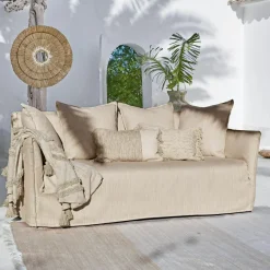 Sitzmöbel^LOBERON Outdoor-Sofa Ermesinde beige