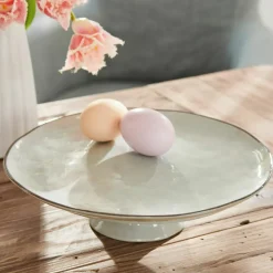 Geschirr|Geschirr^LOBERON Platte Biarré grau