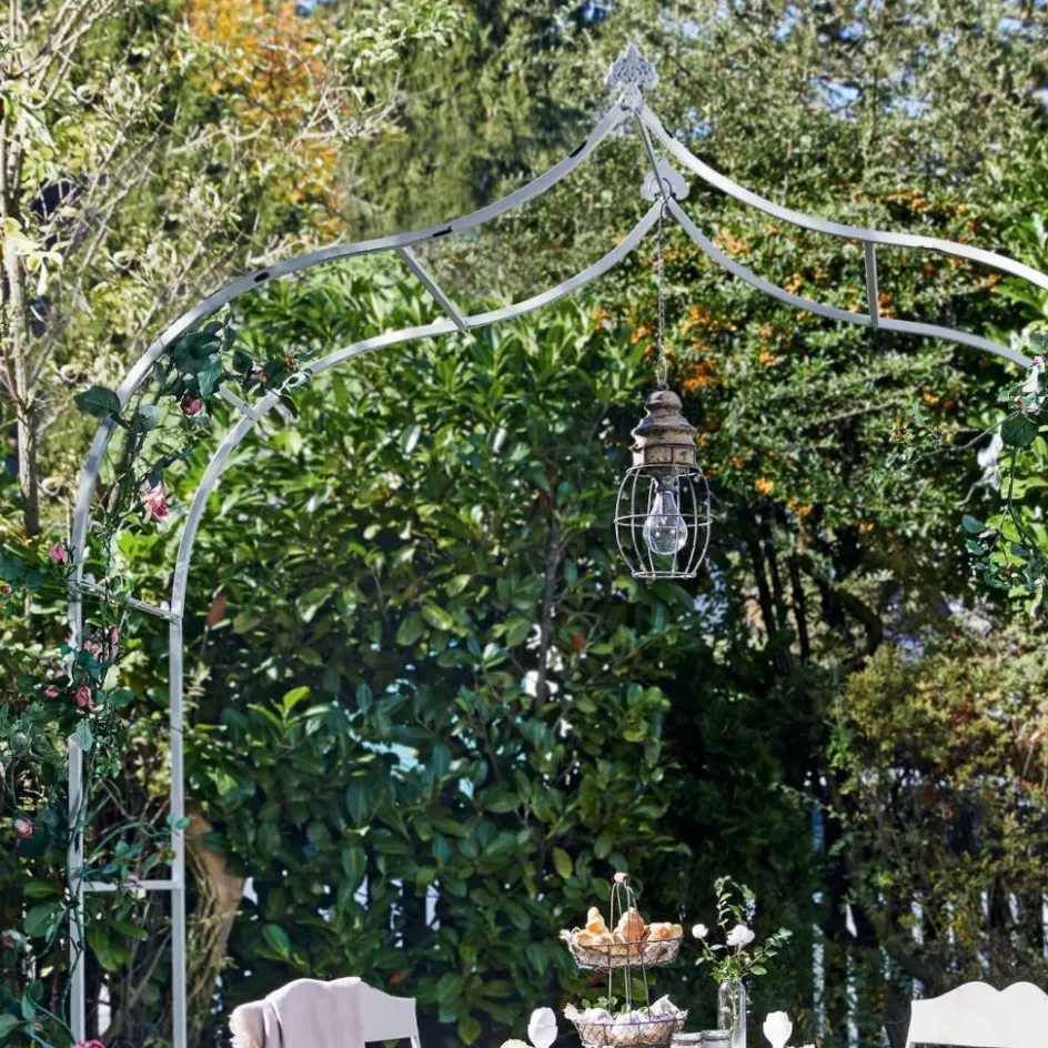 Rankhilfen^LOBERON Rosenbogen Dimarus antikweiß