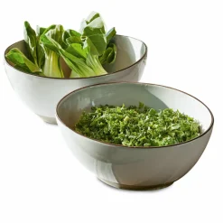 Geschirr|Geschirr^LOBERON Salatschüssel 2er Set Biarré grau