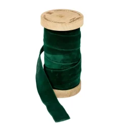 Geschenkverpackungen|Accessoires^LOBERON Samtband Andaris dunkelgrün