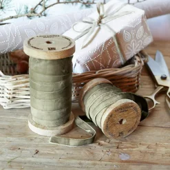 Geschenkverpackungen|Accessoires^LOBERON Samtband 2er Set Liandis olivgrün