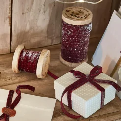 Geschenkverpackungen|Schreibwaren^LOBERON Samtband 2er Set Risorio rot