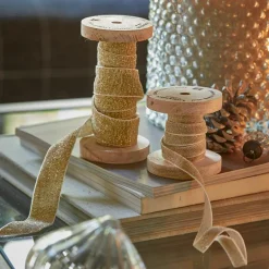 Geschenkverpackungen|Schreibwaren^LOBERON Samtband 2er Set Risorio gold