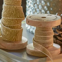 Geschenkverpackungen|Schreibwaren^LOBERON Samtband 2er Set Risorio gold