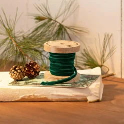 Geschenkverpackungen|Accessoires^LOBERON Samtband Olessa dunkelgrün