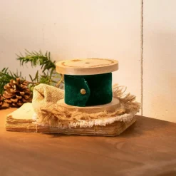 Geschenkverpackungen|Accessoires^LOBERON Samtband Phaedra dunkelgrün