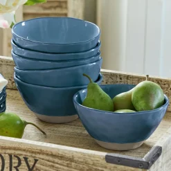 Geschirr|Geschirr^LOBERON Schüssel 6er Set Biarré blau