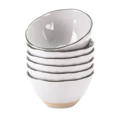 Geschirr|Geschirr^LOBERON Schüssel 6er Set Biarré weiß
