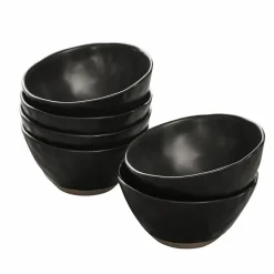 Geschirr|Geschirr^LOBERON Schüssel 6er Set Biarré schwarz